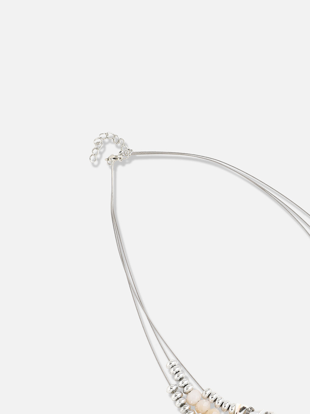 Silver Plated Designer Stone Casual Necklace and Earring Set