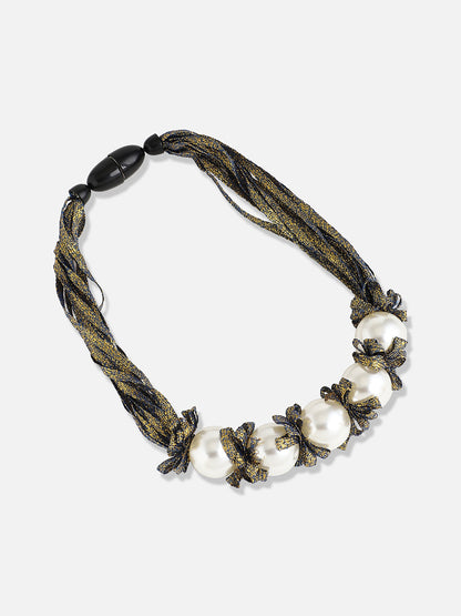 Silver Plated Pearls Casual Necklace