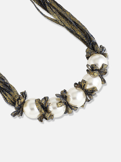 Silver Plated Pearls Casual Necklace