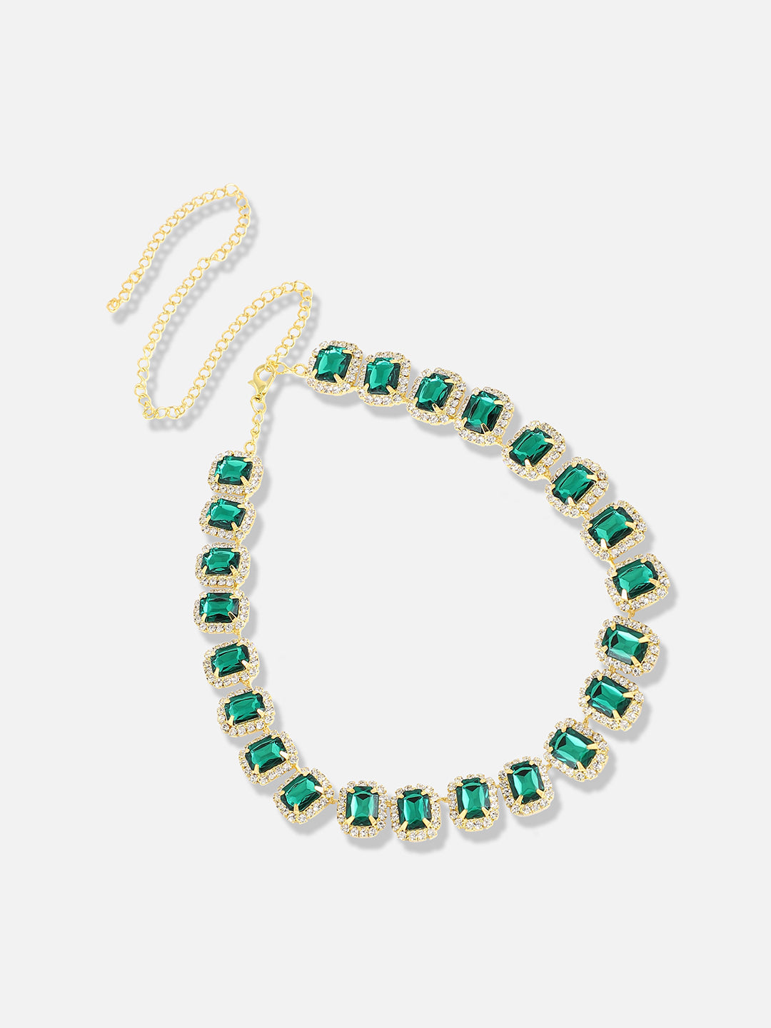 Silver Plated Designer Stone Casual Necklace