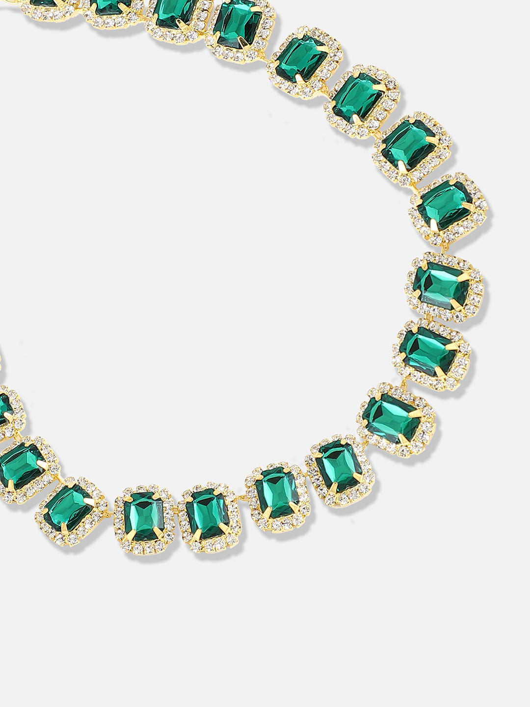 Silver Plated Designer Stone Casual Necklace