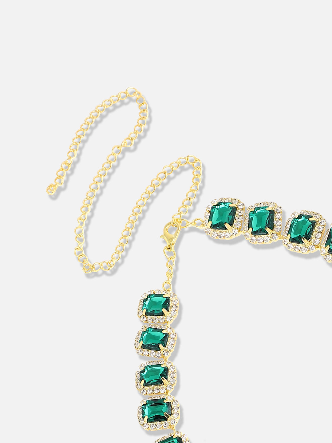 Silver Plated Designer Stone Casual Necklace