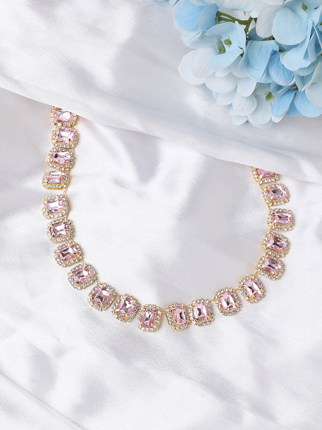 Silver Plated Designer Stone Casual Necklace