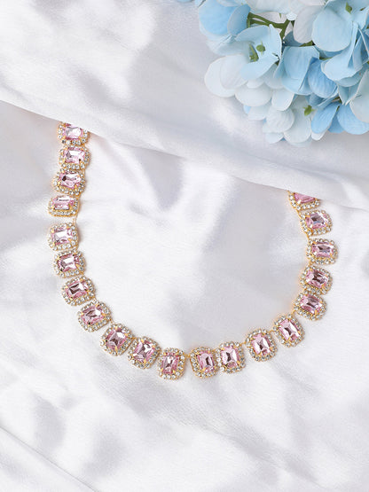 Silver Plated Designer Stone Casual Necklace