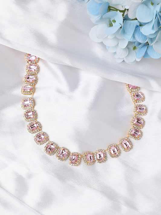 Silver Plated Designer Stone Casual Necklace