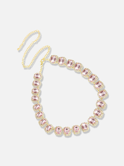 Silver Plated Designer Stone Casual Necklace