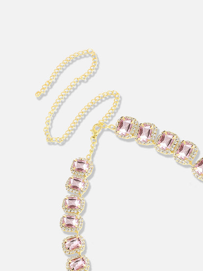 Silver Plated Designer Stone Casual Necklace