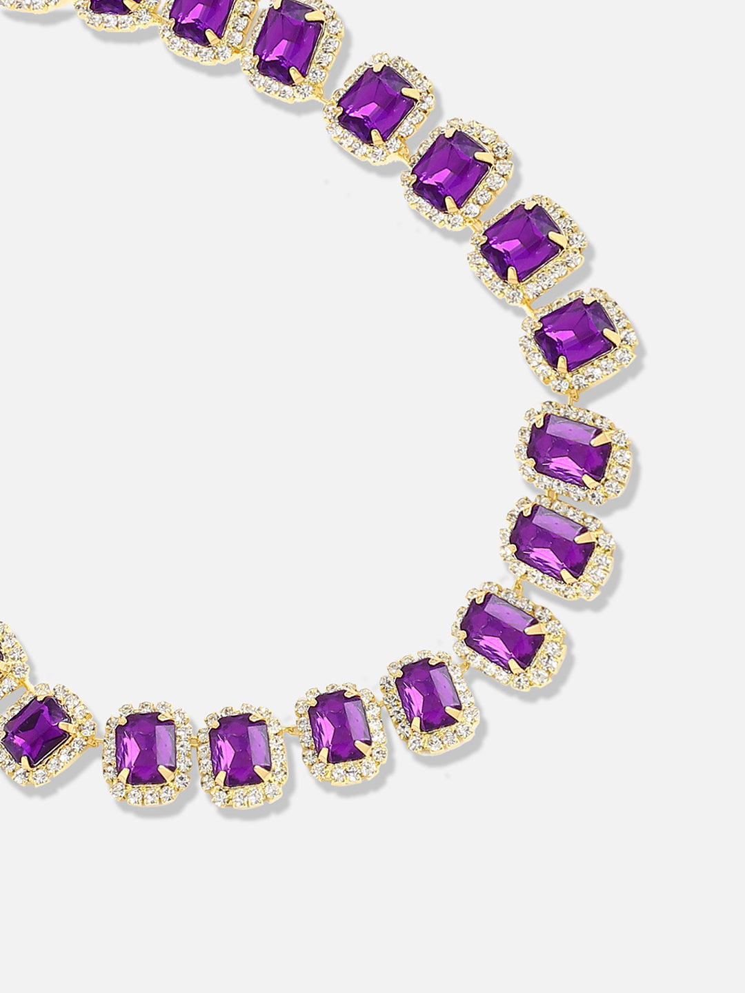 Silver Plated Designer Stone Casual Necklace