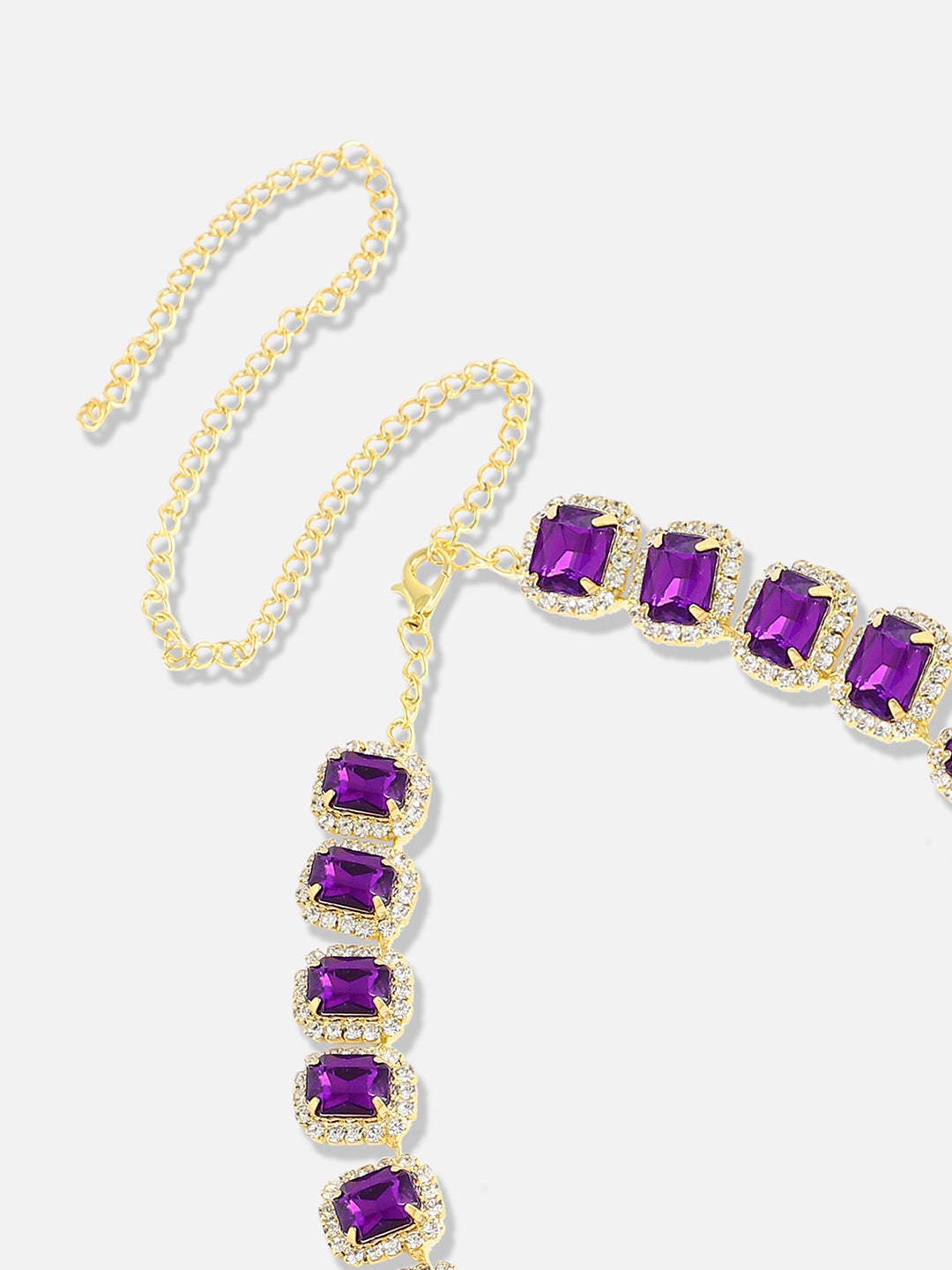 Silver Plated Designer Stone Casual Necklace