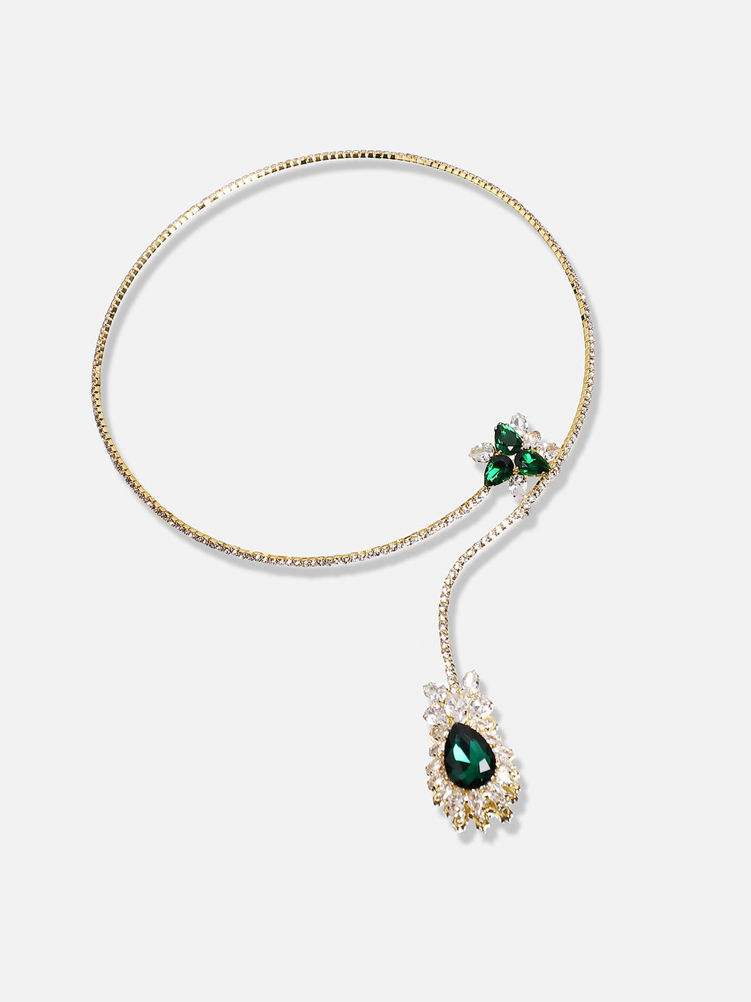 Silver Plated Designer Stone Party Necklace