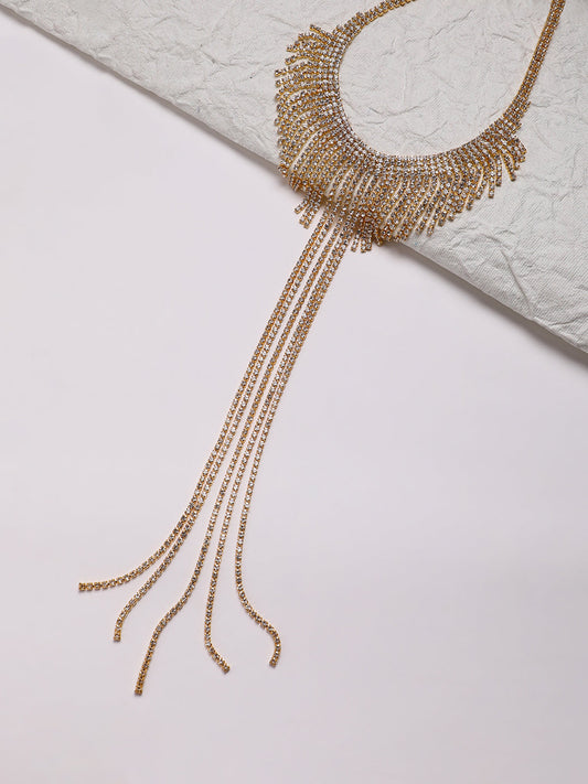 Artificial Stones Gold Plated Necklace