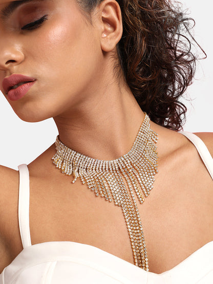 Artificial Stones Gold Plated Necklace