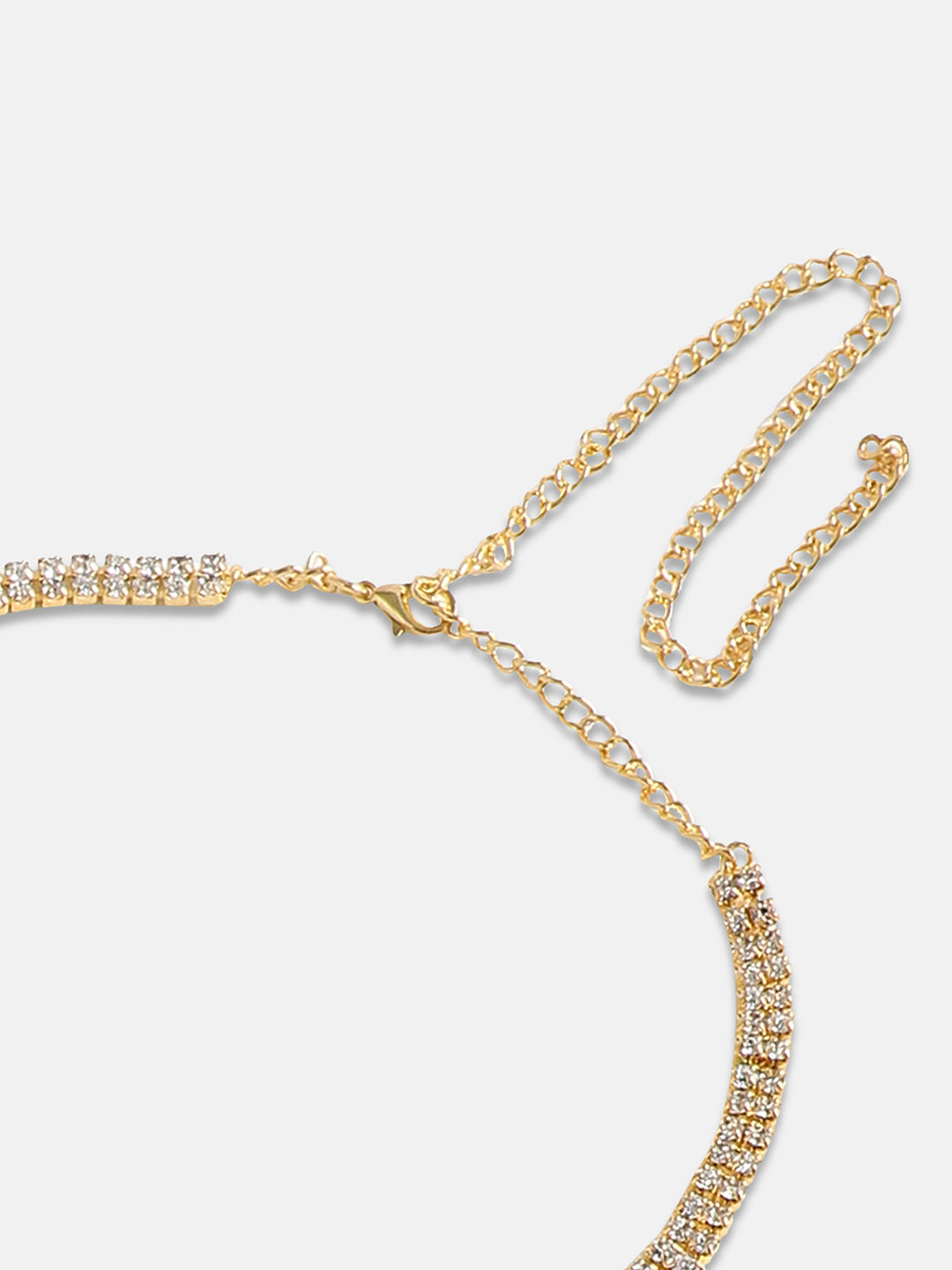 Artificial Stones Gold Plated Necklace