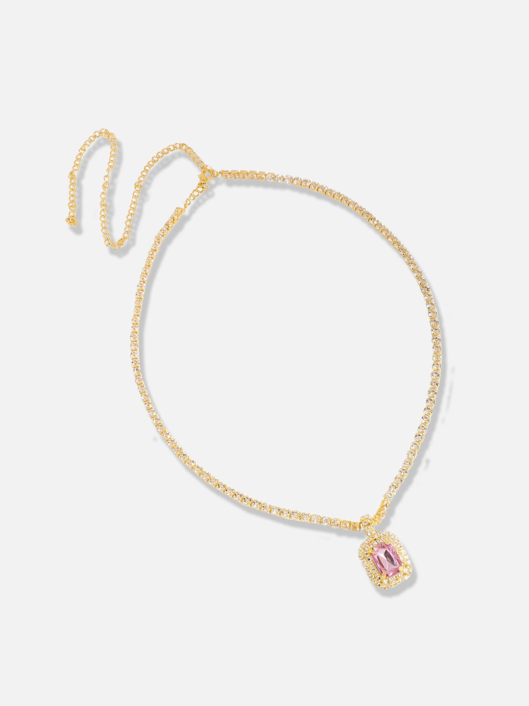 Gold Plated Designer Stone Casual Necklace