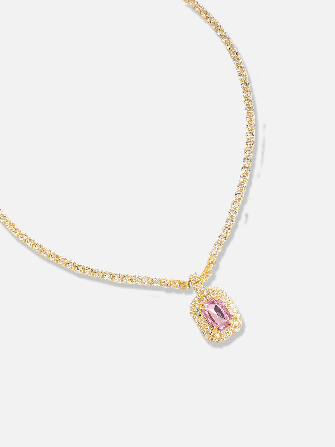 Gold Plated Designer Stone Casual Necklace