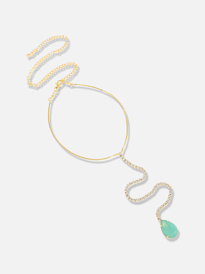 Silver Plated Designer Stone Party Necklace