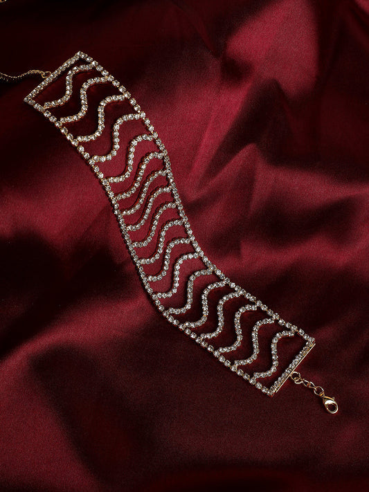 Gold Plated Designer Party Necklace