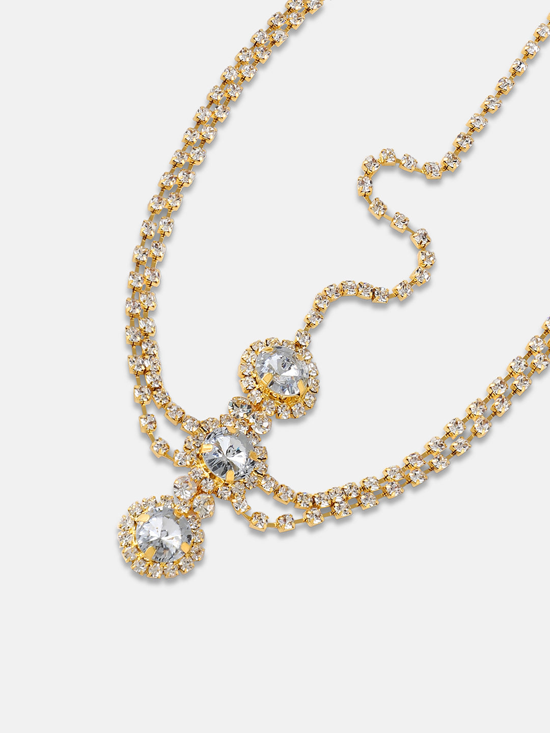 Gold-Plated Stone Studded Matha Patti Head Jewellery