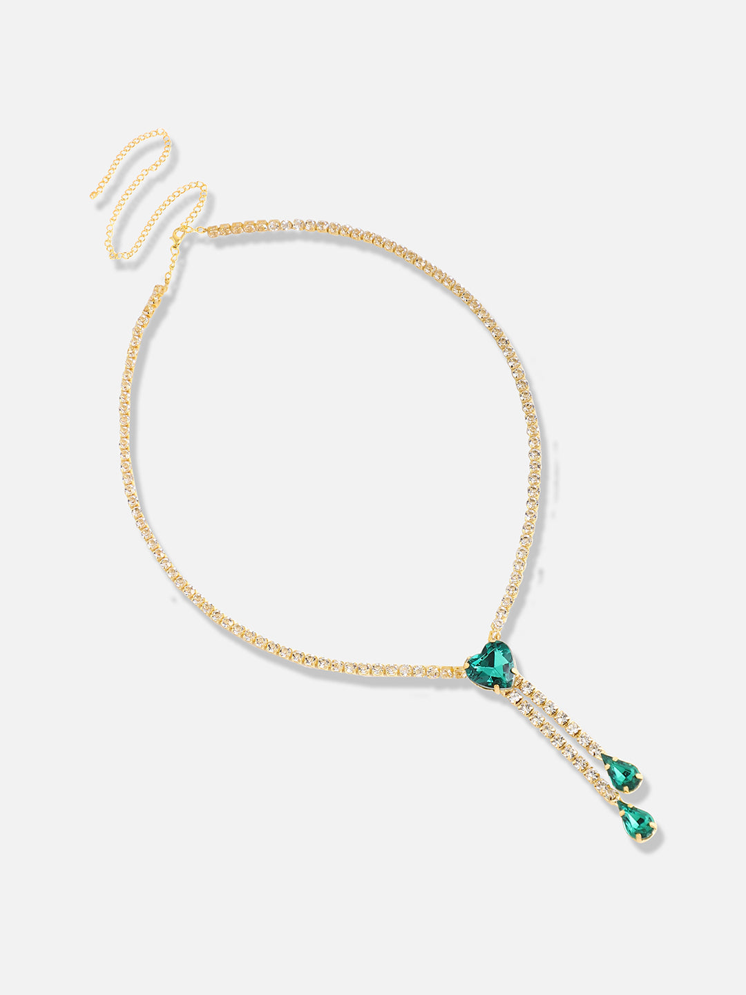 Silver Plated Designer Stone Party Necklace