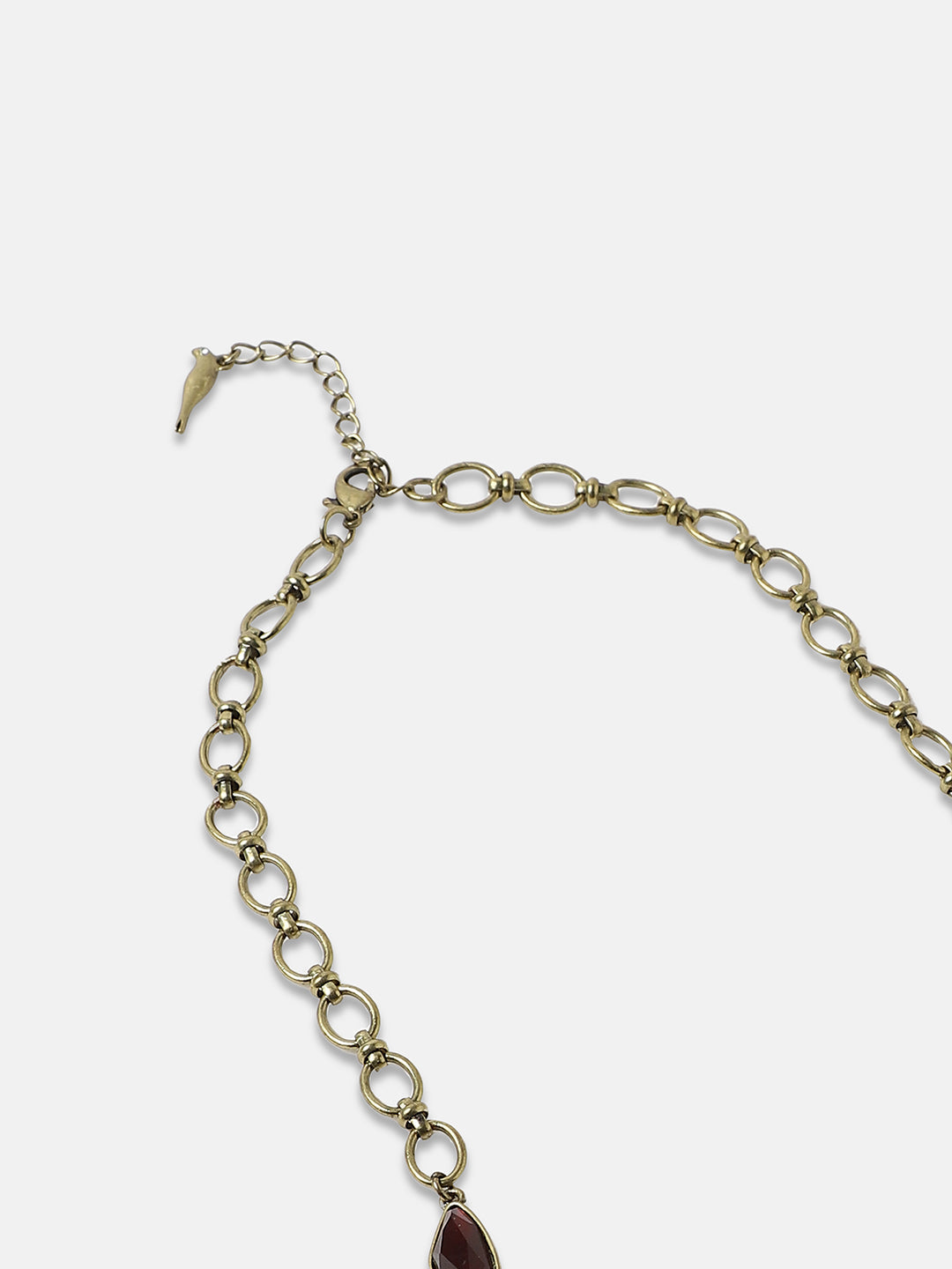 Gold-Plated Stones Studded Butterfly Necklace