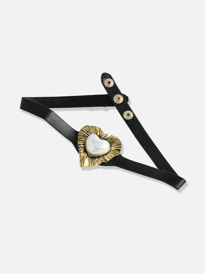 Gold-Plated Stone-Studded Necklace