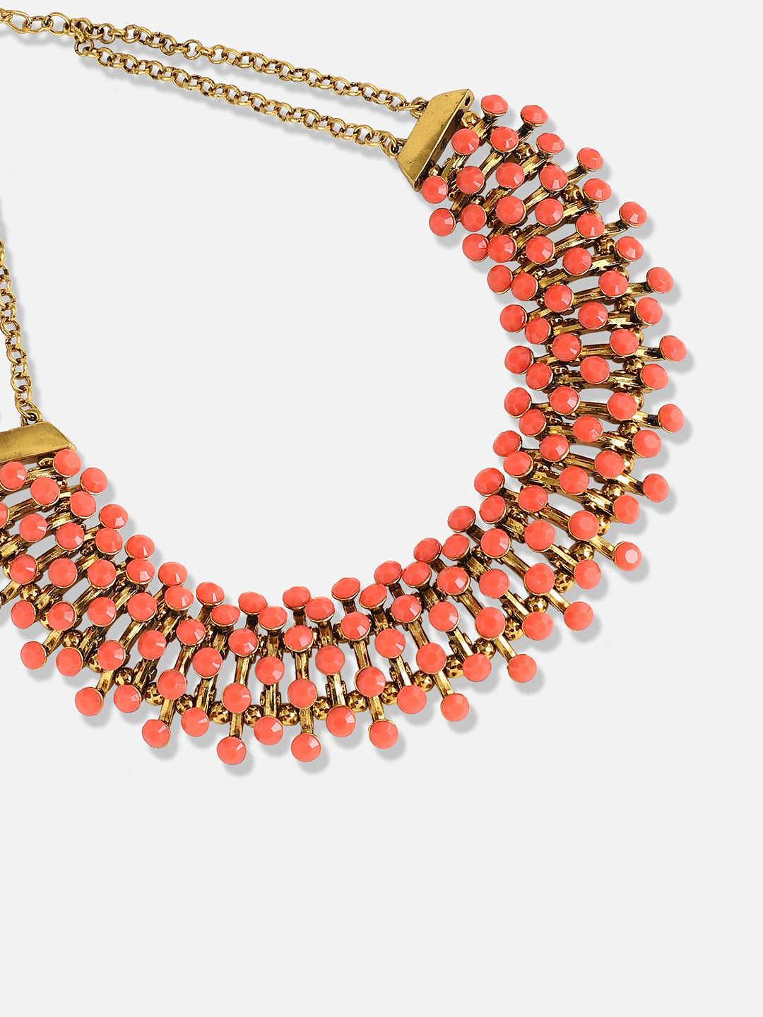 Gold Plated Designer Stone Party Necklace
