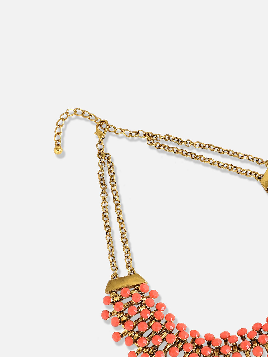 Gold Plated Designer Stone Party Necklace