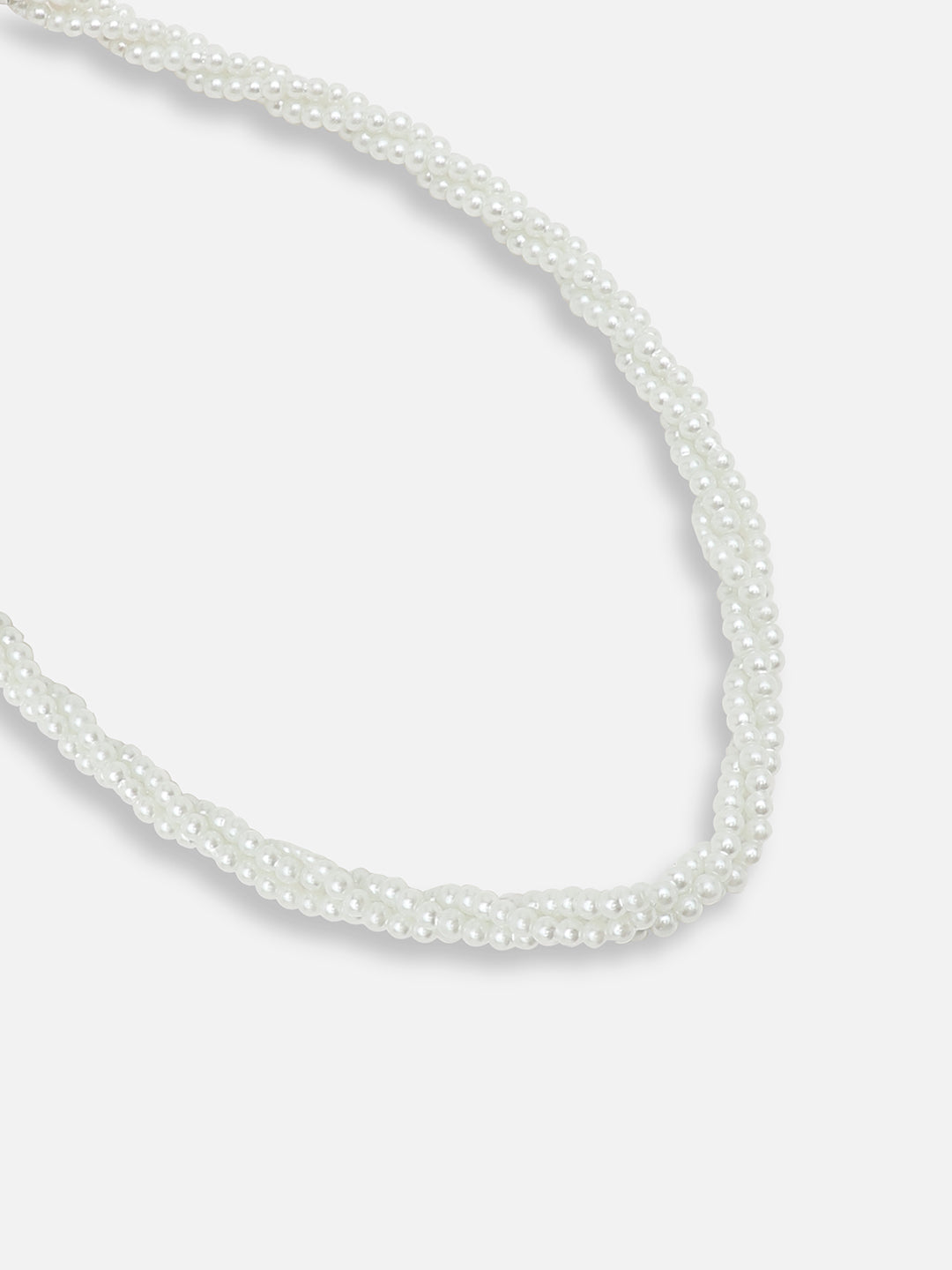 GOLD PLATED PARTY PEARLS CHOKER NECKLACE FOR WOMEN