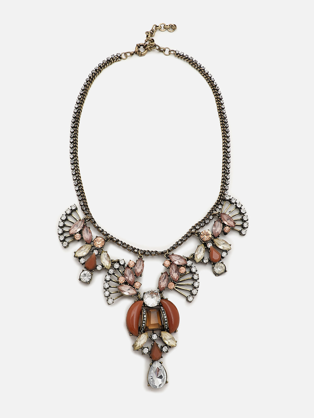 Gold Plated Designer Stone Necklace