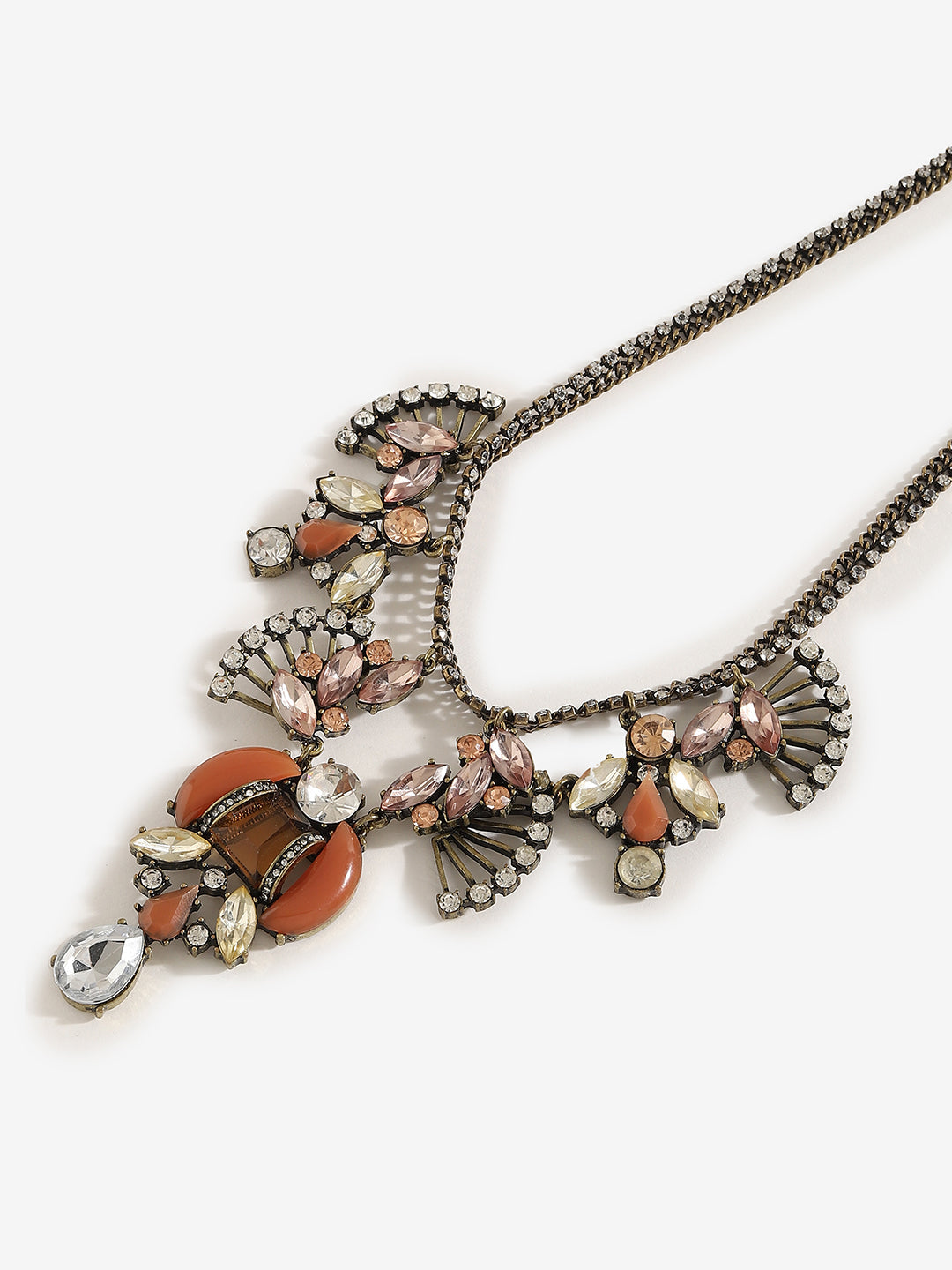 Gold Plated Designer Stone Necklace