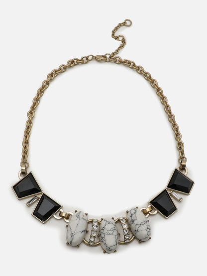 Gold Plated Designer Stone Necklace