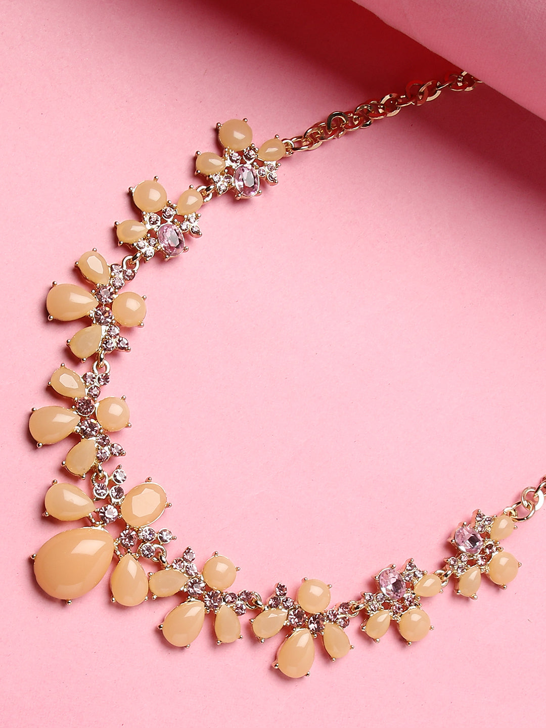 Peach Stone Necklace