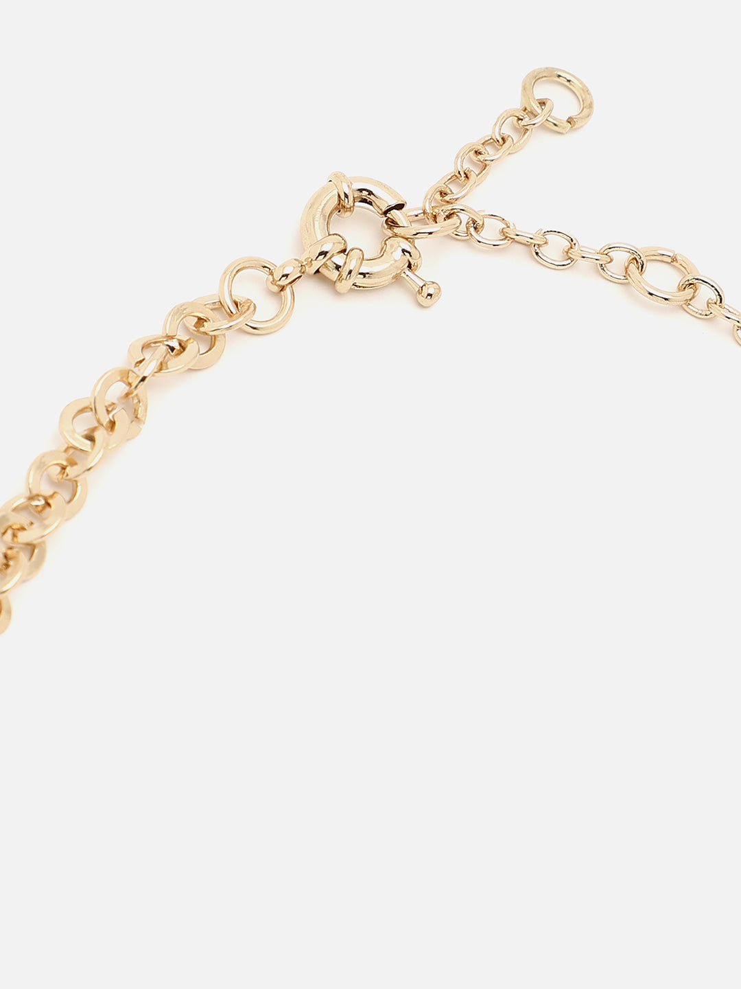 Gold Plated Designer Stone Necklace