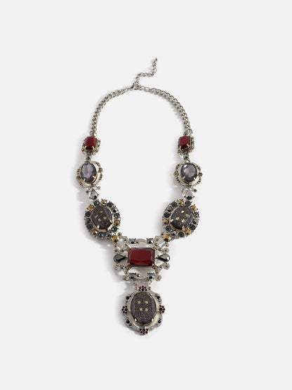 Gold Plated Designer Stone Necklace