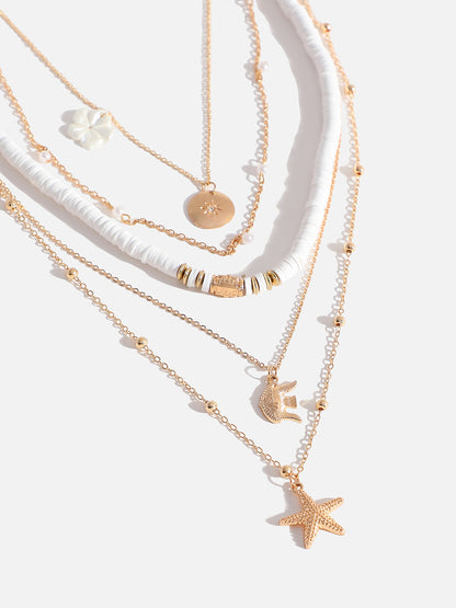 MULTI LAYERED GOLD PLATED NECKLACE