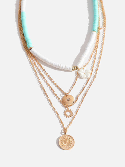 MULTI LAYERED GOLD PLATED NECKLACE