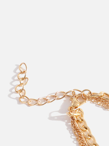 MULTI LAYERED GOLD PLATED NECKLACE