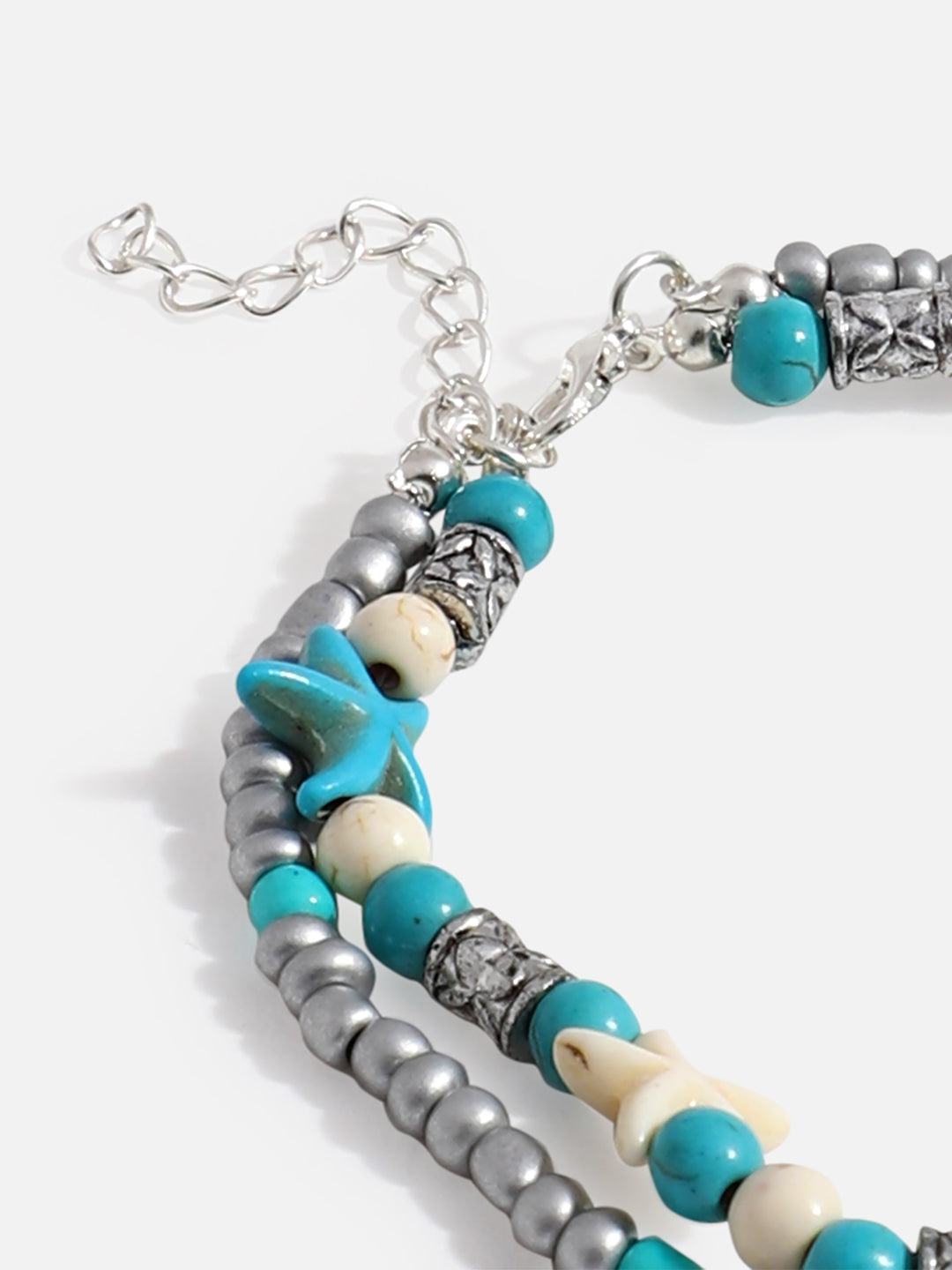 WOMEN BEADED SET OF 2 ANKLET CUM BRACELET