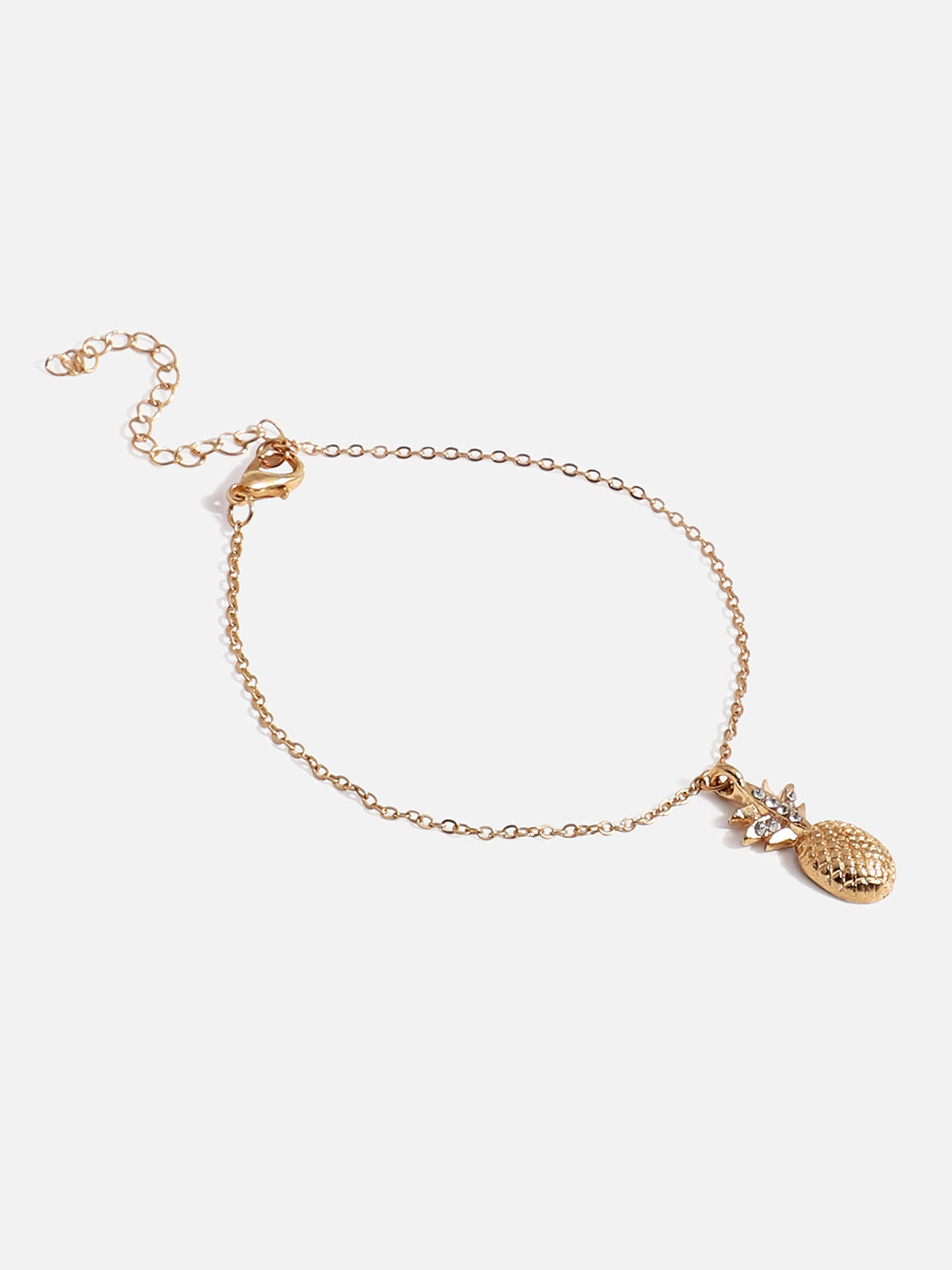 WOMEN GOLD PLATED SET OF 3 ANKLET CUM BRACELET