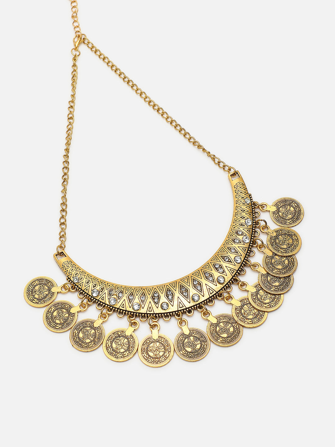 GOLD COINS DETAILING JEWELLERY SET