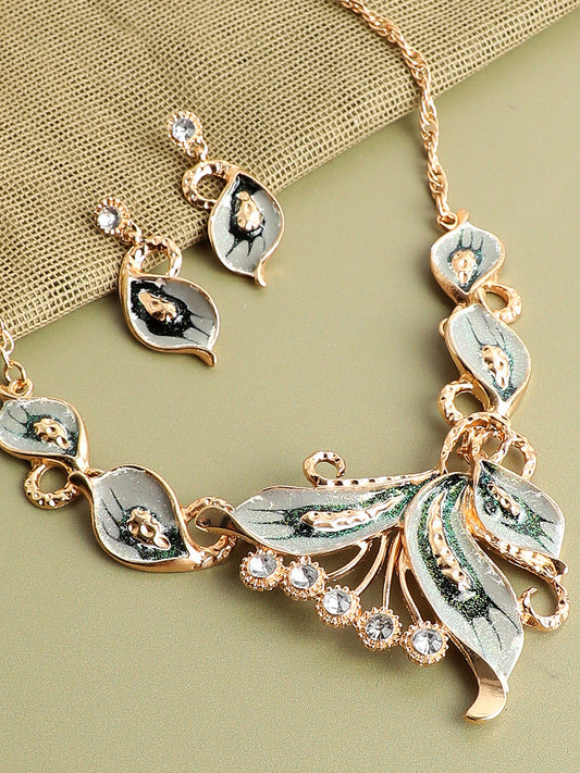 GOLD PLATED DESIGNER JEWELLERY SET