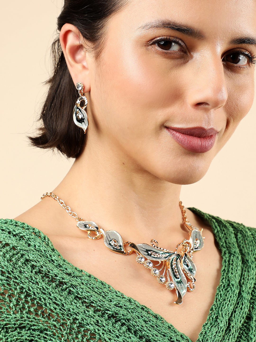 GOLD PLATED DESIGNER JEWELLERY SET