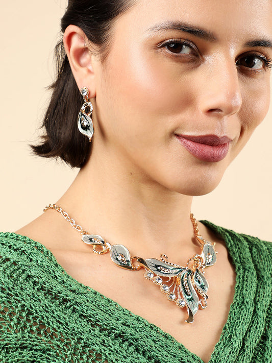 GOLD PLATED DESIGNER JEWELLERY SET