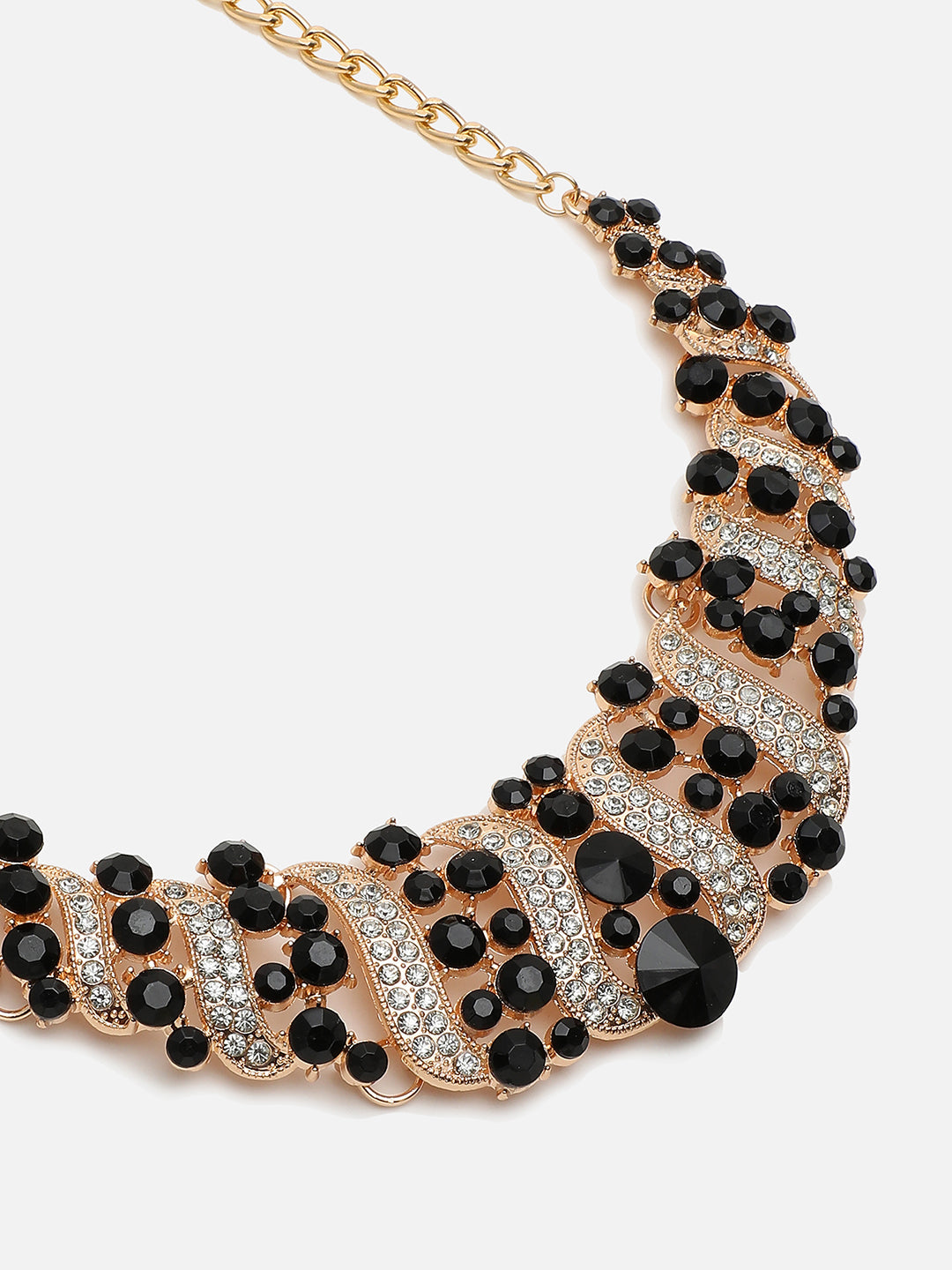 DOUBLE COLOUR RHINESTONES JEWELLERY SET