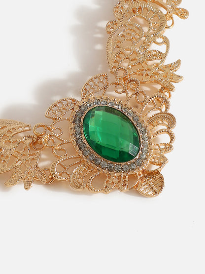 GOLD PLATED STATEMENT NECKLACE