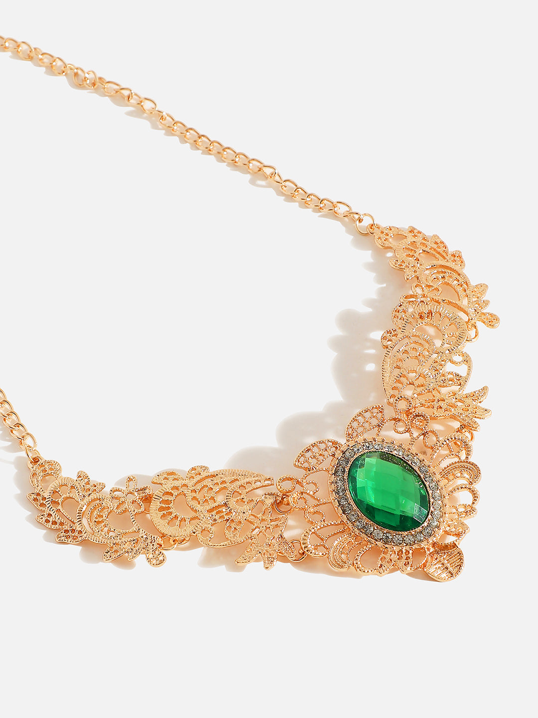 GOLD PLATED STATEMENT NECKLACE