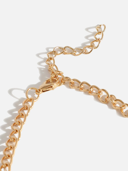 GOLD PLATED STATEMENT NECKLACE