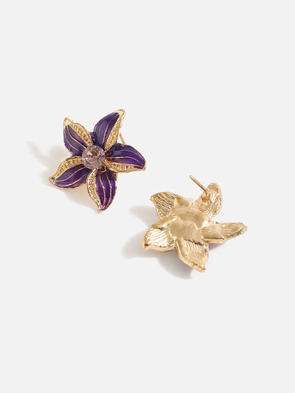 GOLD PLATED FLOWER DETAILING JEWELLERY SET