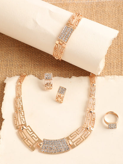 GOLD PLATED DESIGNER JEWELLERY SET