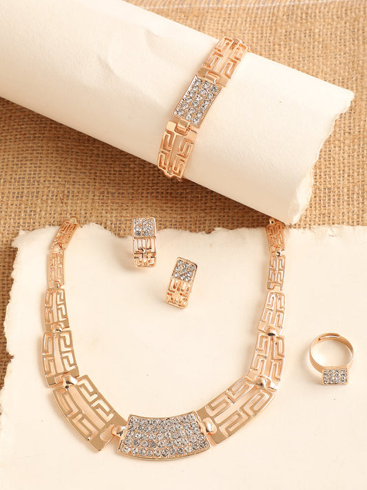 GOLD PLATED DESIGNER JEWELLERY SET